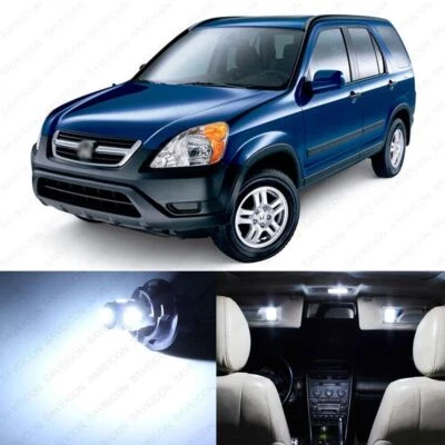 8 x White LED Interior Lights Package For 2002 - 2006 Honda CR-V CRV + PRY TOOL - Image 1 of 4