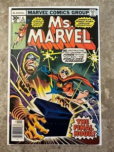 Ms. Marvel #4 VF/NM (1977 Marvel Comics) - Foto 1 di 23