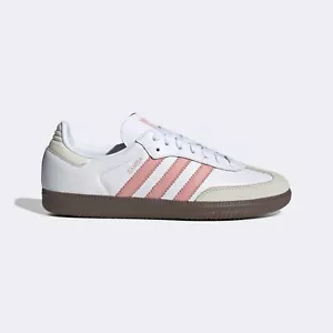 [JI2677] Adidas Originals Womens Samba OG White Mauve *NEW* - Picture 1 of 8
