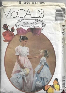 McCall's Ruffles and Lace Pattern #5207-Child's Gown-Doll Gown  3-4-5 - Picture 1 of 1
