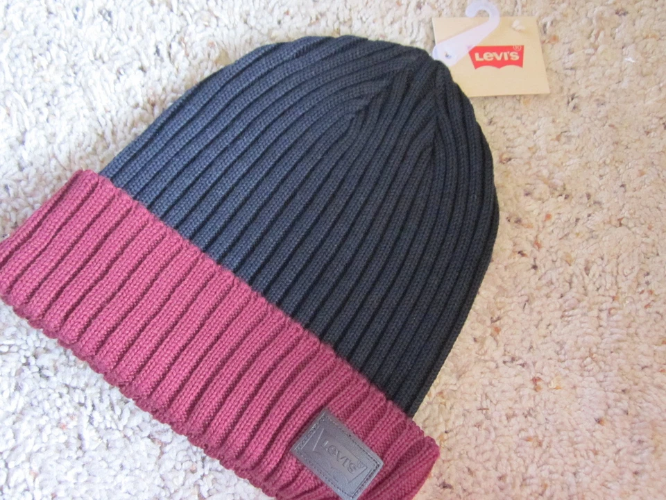 Gorro negro Levis para hombre talla única nuevo con etiquetas bonito $35 Foto 1 de 1