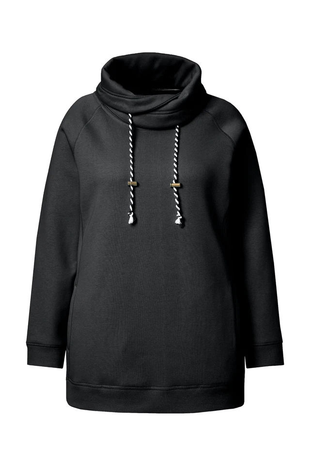 Ulla Popken Damen große Größen Bis 64 Sweatshirt mit Stehkragen Pullover 713963 - Bild 1 von 1