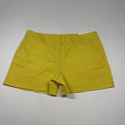 Pantalones Cortos LOFT Mujer 10 Amarillo The Riviera Cortos 4" Entrepierna Audaz Preppy Femenino Foto 1 de 4