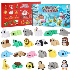 Advent Calendar 2025 Mini 3D Printed Animals Set, 24 Days Christmas Countdown... - Picture 1 of 7