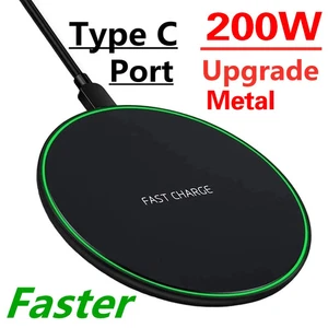 Caricabatteria Wireless 200W per iPhone 14 13 16 15 Pro Max Induzione Veloce Wireless Pad - Foto 1 di 14
