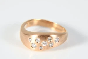 Q07C06- Gold 750 18kt Ring mit Diamanten zus. ca. 0,20ct - Bild 1 von 12