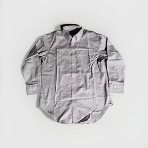 Camisa Polo Ralph Lauren Abotonada A Cuadros Manga Larga Grande Nueva Azul Calce Preppy - Imagen 1 de 9