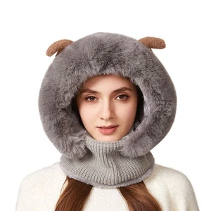 3 in 1 Beanie Hat for Women,Cozy Head Beanie,Winter Hat,Soft Fleece Lined BeanLV - Picture 1 of 14