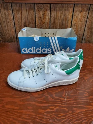Deadstock 80's Adidas Stan Smith AF1028 Sneake Size 8.5 Men's - Vintage - Image 1 of 4