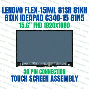 N156HCA-EAB REV.C2 Lenovo Flex-15IWL 81SR 15.6" LCD Touch Screen Assembly Bezel - Afbeelding 1 van 8