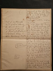 Lord Stanley Autogramm Sprechnotizen Royal North Lancs Ag Society um 1860 - Bild 1 von 7