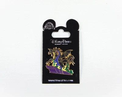 迪士尼 2008 Sleeping Beauty Villain Maleficent Dragon 紫色岩石徽章全新罕见 — 第 1/3 张图片