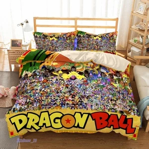 3D Anime Dragon Ball Series US/EU/AU Size New Duvet Cover Pillowcase Bedding - Picture 1 of 33