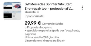 New sw Mercedes Sprinter Vito Start Error Repair Tool - Picture 1 of 1