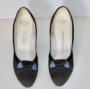 D'Antonio Vintage Schuhe mit Strassbesatz 6,5 AA - Bild 1 von 10