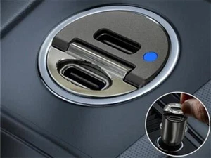 Black Dual USB Type-C PD Car Phone Charger Adapter 30W Fast Charging Accessories - Picture 1 of 1