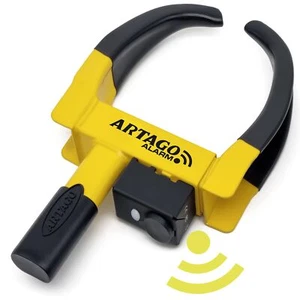ART872 Antivol Voiture Sabot Roue Haut de Gamme 2en1 Sans/Avec Alarme 120dB A... - Foto 1 di 9