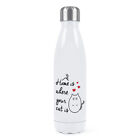 Home Is Where Your Cat Is Double Wall Water Bottle Crazy Lady Funny Thermal