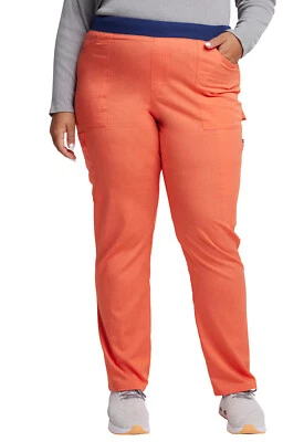 Heather Mystic Peach Dickies Scrubs Balance Mid Rise Pull On Pant DK135 HTMY - Image 1 of 4