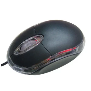 Mouse CAVO USB Ottico Filo Nero LED Wired Gaming Mouse PC Laptop Computer - Foto 1 di 11