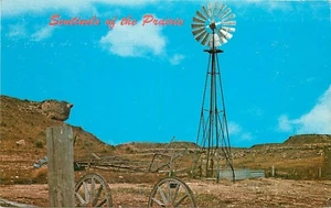 Postal de Kansas Windmill KS Sentinels of the Prairie - Imagen 1 de 2