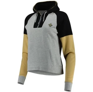 NO SAINTS Lightweight Jackpot Raglan Half-Zip Pullover Hoodie Antigua S NWT - Picture 1 of 6