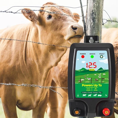 MARKENLOS Weidezaungerät Elektrozaungerät Weidegerät Elektro Weide 12/230V bis 10km Zaun