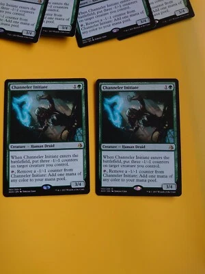 MTG Card. Channeler Initiate x2 Human Druid Amonkhet  2 cards - Image 1 of 3