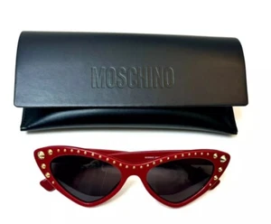 Moschino 53 mm Rojo Gris Ojo de Gato Gafas de Sol Nuevas/Incluye Estuche y Paño Antipolvo - Imagen 1 de 10