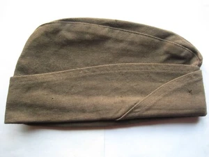 Vintage US Army Serge Garrison Side Cap dated December 1942 Shapely Cap Co - Picture 1 of 5