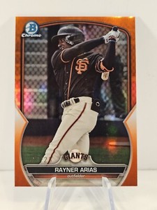 2023 Bowman Draft RAYNER ARIAS ORANGE REFRACTOR #23/25 SP S.F. Giants #BDC-13