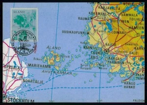 FINNLAND-ALAND MK 1984 LANDKARTE MAXIMUMKARTE CARTE MAXIMUM CARD MC CM m5739 - Bild 1 von 2