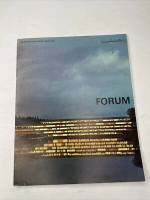 The Architectural Forum Magazine March 1972 beautiful Adverts- Art MCM Design F9 - Image 1 of 4