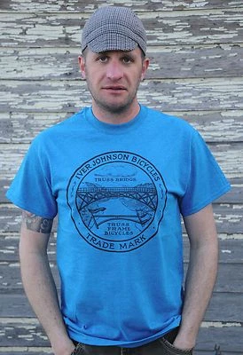 Camiseta De Colección Iver Johnson Marco Braguero Bicicleta Retro Ciclismo Pista Bicicleta de Carretera Foto 1 de 4