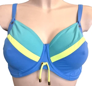 Prima Donna Ocean Drive 2010 Bikini Top mit Bügel-BH Gr.70H UK 32FF mit Schleife - Picture 1 of 5