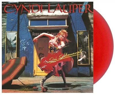 CYNDI LAUPER LP She's So Unusual RED VINYL Special Edition +Inner inc PRINCE trk - Image 1 of 4