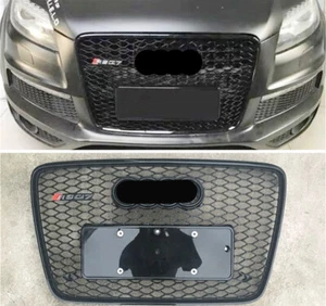 Parrilla de malla de panal negra para Audi Q7 SQ7 RSQ7 2005-2015 - Imagen 1 de 4