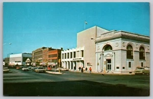 Vintage Main Street Greenfield Massachusetts Postcard Wilsons building - Picture 1 of 2