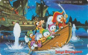 Télécarte JAPON DISNEY - DISNEYLAND  Attraction Bateau Pirate JAPAN phonecard - Bild 1 von 1