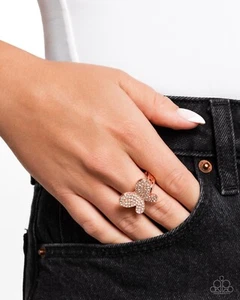 Paparazzi Jewelry Accessories - Aerial Anthem - Copper Ring - NEW!! - Picture 1 of 4