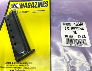Brand New J C Higgins #85 22LR 10 Rd French Pistol Mag Magazine - Triple K 485 - Picture 1 of 5