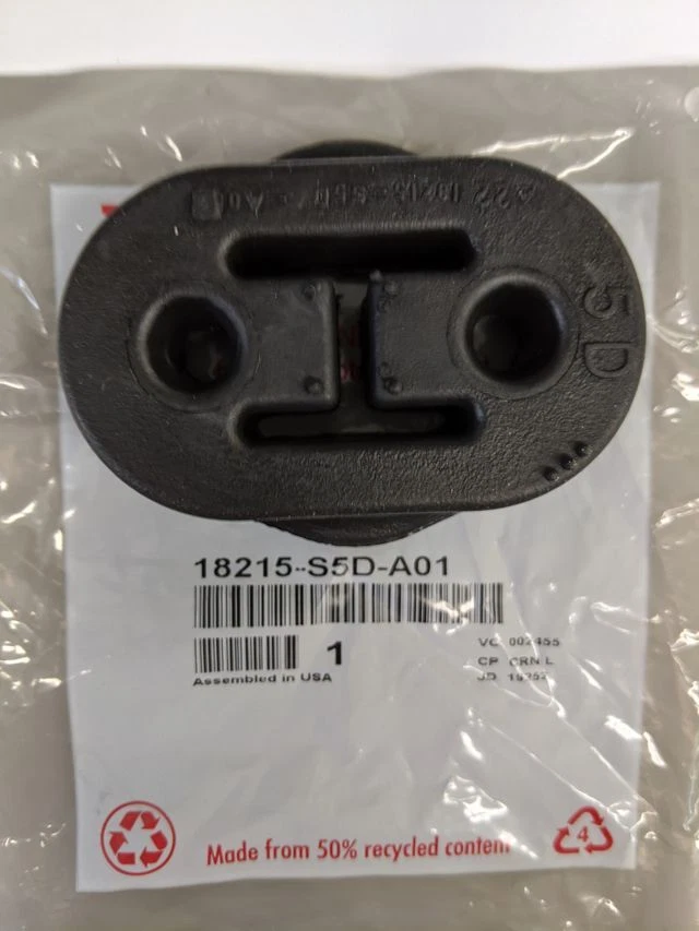 Soporte silenciador suspensión escape goma genuina Honda 18215-S5D-A01 Foto 1 de 3