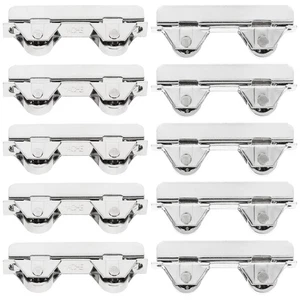10 piezas herrajes para puertas correderas rueda polea vidrio accesorios de oficina escaparate ventana - Imagen 1 de 12