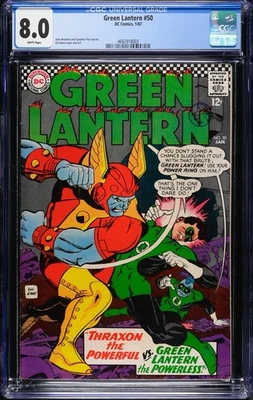 Green Lantern #50 (1967) CGC 8.0 WHITE Pages Foto 1 de 2