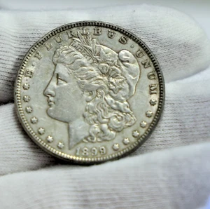 1899 US Morgan Silver Dollar $1 XF+ (Rim Nick) Key Date - Picture 1 of 2