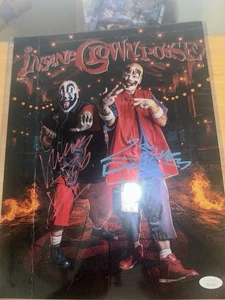 Foto ICP Insane Clown Posse Doble Firmada 11x14 JSA Juggalo Psicopático - Imagen 1 de 1
