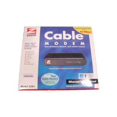 Zoom 5241 Cable Modem DOCSIS 2.0 series 1051 - Image 1 of 4