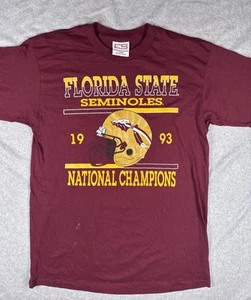 Vintage Single Stitch Florida State Seminoles 1993 National Champion Shirt Large - Picture 1 of 12