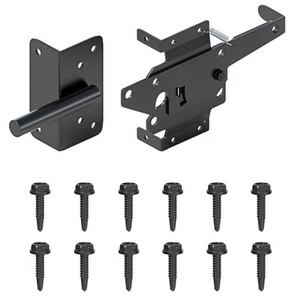 Sturdy Carbon Steel Self Locking Gate Latch Suitable for Different Gates - Picture 1 of 12