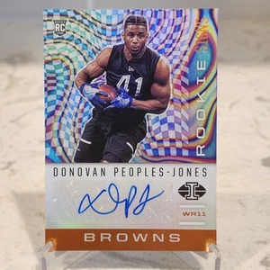 2020 Panini Illusions Donovan Peoples-Jones Rookie Auto RC Cleveland Browns - Picture 1 of 4